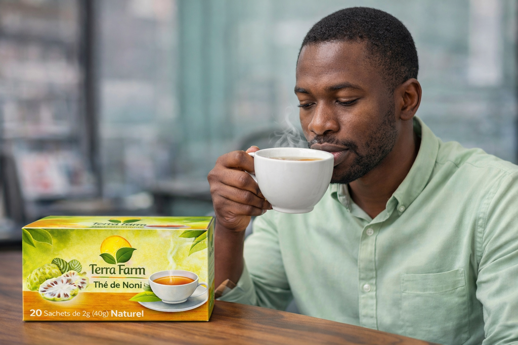 Thé de Noni Terra Farm – Bien-être & Vitalité en Sachets