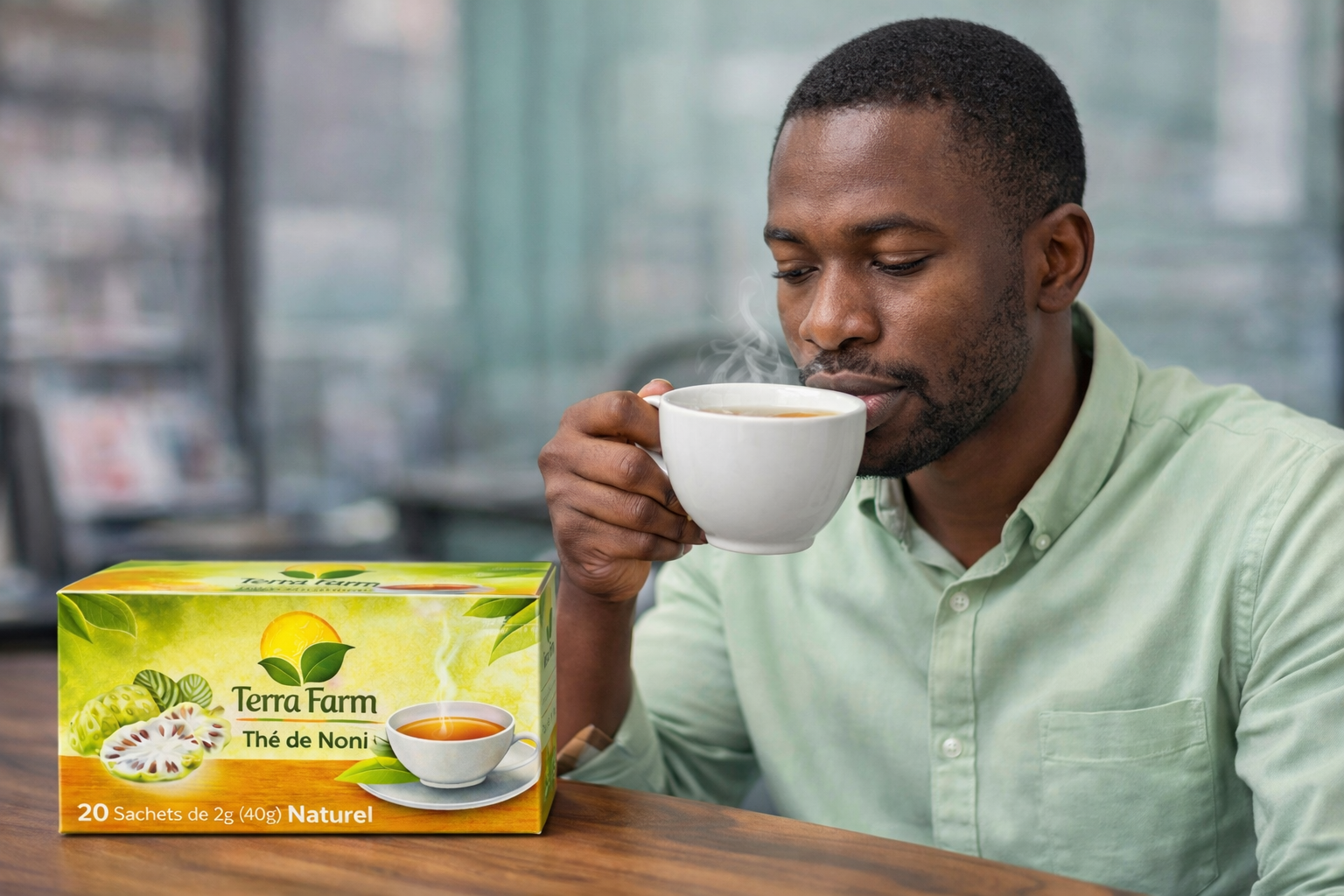 Thé de Noni Terra Farm – Bien-être & Vitalité en Sachets